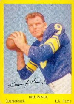 1960 Bell Brand Los Angeles Rams #17 Bill Wade Front