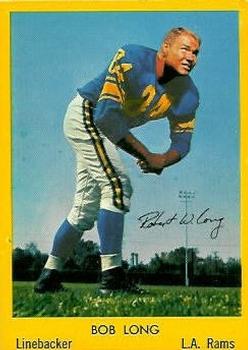 1960 Bell Brand Los Angeles Rams #23 Bob Long Front