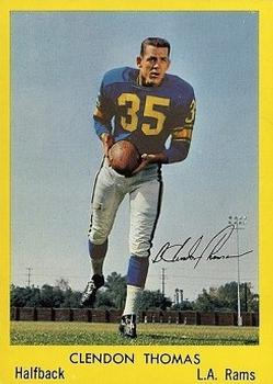 1960 Bell Brand Los Angeles Rams #26 Clendon Thomas Front