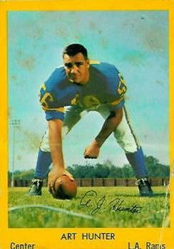 1960 Bell Brand Los Angeles Rams #27 Art Hunter Front