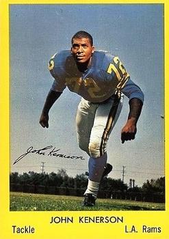 1960 Bell Brand Los Angeles Rams #37 John Kenerson Front