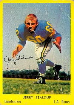 1960 Bell Brand Los Angeles Rams #38 Jerry Stalcup Front