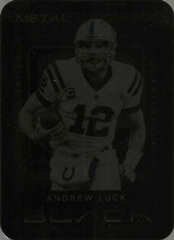 2013 Panini Black - Metal Captains #4 Andrew Luck Front