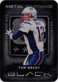 2013 Panini Black - Metal Captains #48 Tom Brady Front