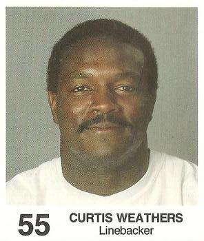 1985 Coke/Mr. Hero Cleveland Browns #NNO Curtis Weathers Front