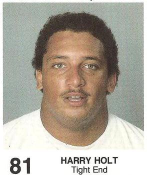 1985 Coke/Mr. Hero Cleveland Browns #NNO Harry Holt Front