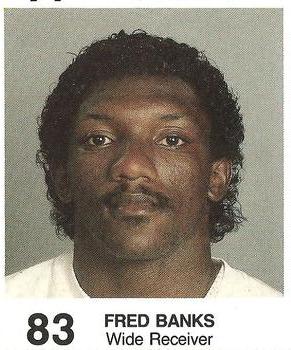 1985 Coke/Mr. Hero Cleveland Browns #NNO Fred Banks Front