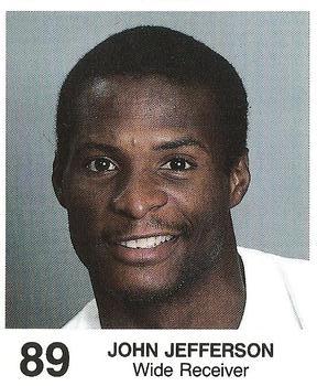 1985 Coke/Mr. Hero Cleveland Browns #NNO John Jefferson Front