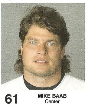 1985 Coke/Mr. Hero Cleveland Browns #NNO Mike Baab Front