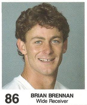 1985 Coke/Mr. Hero Cleveland Browns #NNO Brian Brennan Front