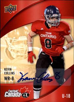 2013 Upper Deck USA Football - Team Canada Autographs #C-6 Kevin Collins Front