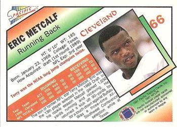 1991 Pacific - Prototypes #66 Eric Metcalf Back