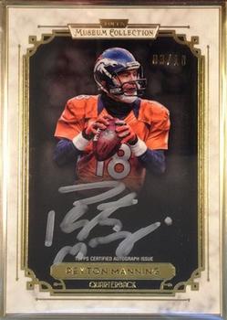 2013 Topps Museum Collection - Framed Museum Collection Autographs Gold #MCFA-PM Peyton Manning Front