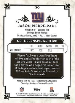 2013 Topps Museum Collection - Copper #30 Jason Pierre-Paul Back