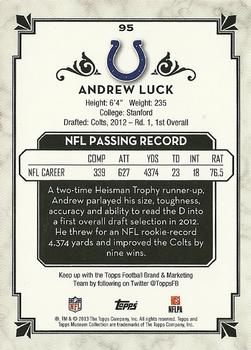 2013 Topps Museum Collection - Copper #95 Andrew Luck Back