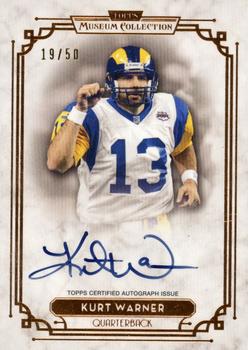 2013 Topps Museum Collection - Signature Series Autographs Copper #SSA-KW Kurt Warner Front