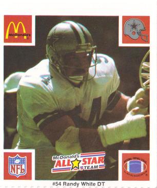 1986 McDonald's All-Star Team #NNO Randy White Front