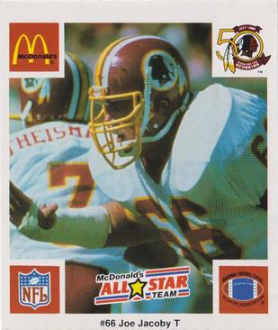 1986 McDonald's All-Star Team #NNO Joe Jacoby Front