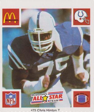 1986 McDonald's All-Star Team #NNO Chris Hinton Front