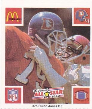 1986 McDonald's All-Star Team #NNO Rulon Jones Front