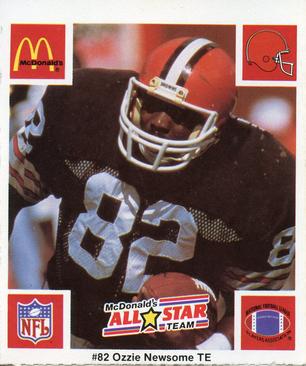 1986 McDonald's All-Star Team #NNO Ozzie Newsome Front