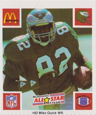 1986 McDonald's All-Star Team #NNO Mike Quick Front