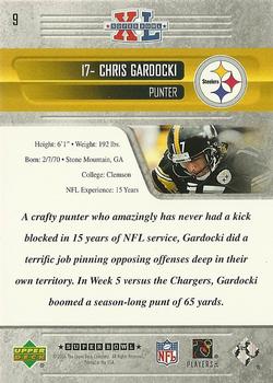 2006 Upper Deck Pittsburgh Steelers Super Bowl Champions #9 Chris Gardocki Back