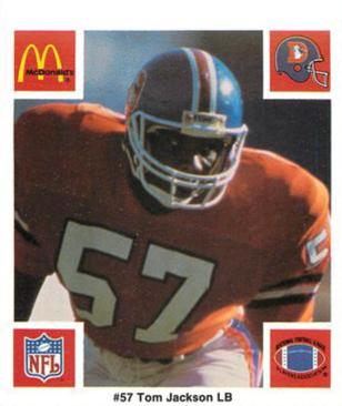 1986 McDonald's Denver Broncos #NNO Tom Jackson Front
