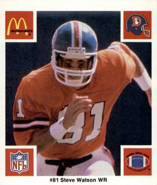 1986 McDonald's Denver Broncos #NNO Steve Watson Front