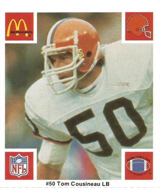 1986 McDonald's Cleveland Browns #NNO Tom Cousineau Front