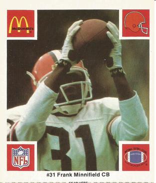 1986 McDonald's Cleveland Browns #NNO Frank Minnifield Front