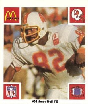 1986 McDonald's Tampa Bay Buccaneers #NNO Jerry Bell Front