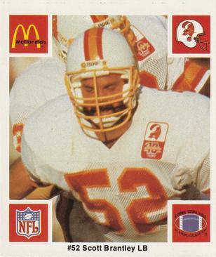 1986 McDonald's Tampa Bay Buccaneers #NNO Scot Brantley Front