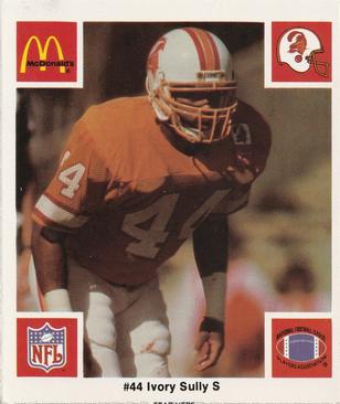 1986 McDonald's Tampa Bay Buccaneers #NNO Ivory Sully Front