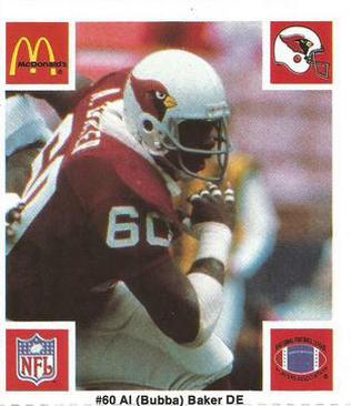 1986 McDonald's St. Louis Cardinals #NNO Al Baker Front