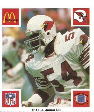 1986 McDonald's St. Louis Cardinals #NNO E.J. Junior Front