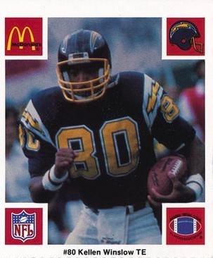 1986 McDonald's San Diego Chargers #NNO Kellen Winslow Front