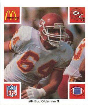 1986 McDonald's Kansas City Chiefs #NNO Bob Olderman Front
