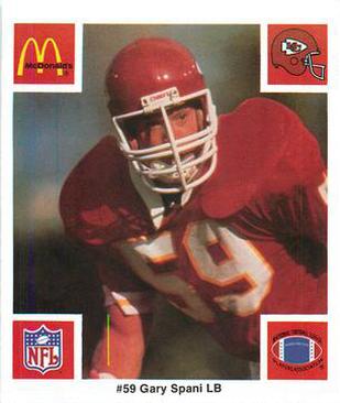 1986 McDonald's Kansas City Chiefs #NNO Gary Spani Front