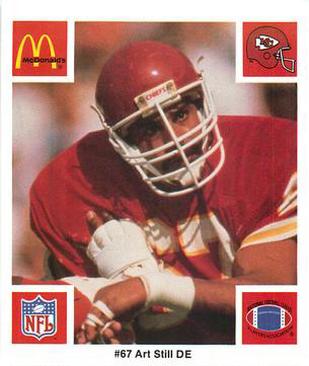 1986 McDonald's Kansas City Chiefs #NNO Art Still Front