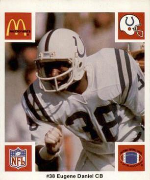 1986 McDonald's Indianapolis Colts #NNO Eugene Daniel Front