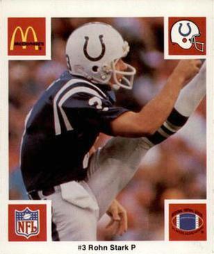 1986 McDonald's Indianapolis Colts #NNO Rohn Stark Front
