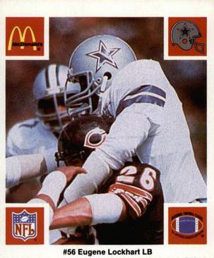 1986 McDonald's Dallas Cowboys #NNO Eugene Lockhart Front