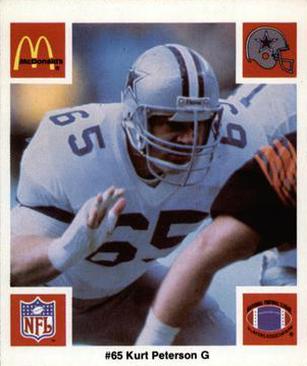 1986 McDonald's Dallas Cowboys #NNO Kurt Petersen Front