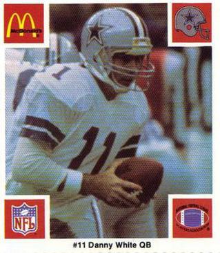 1986 McDonald's Dallas Cowboys #NNO Danny White Front
