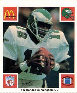 1986 McDonald's Philadelphia Eagles #NNO Randall Cunningham Front