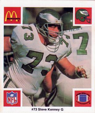 1986 McDonald's Philadelphia Eagles #NNO Steve Kenney Front