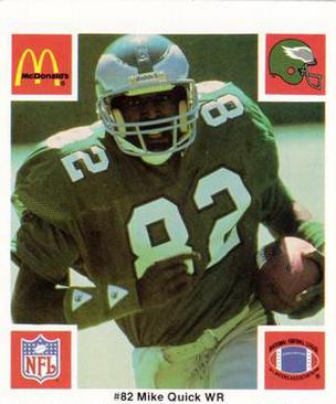 1986 McDonald's Philadelphia Eagles #NNO Mike Quick Front