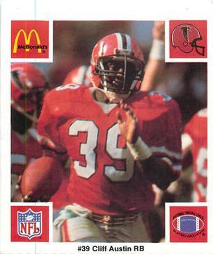 1986 McDonald's Atlanta Falcons #NNO Cliff Austin Front