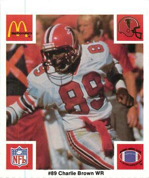 1986 McDonald's Atlanta Falcons #NNO Charlie Brown Front